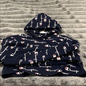 Cropped Champion Reverse Weave Hoodie